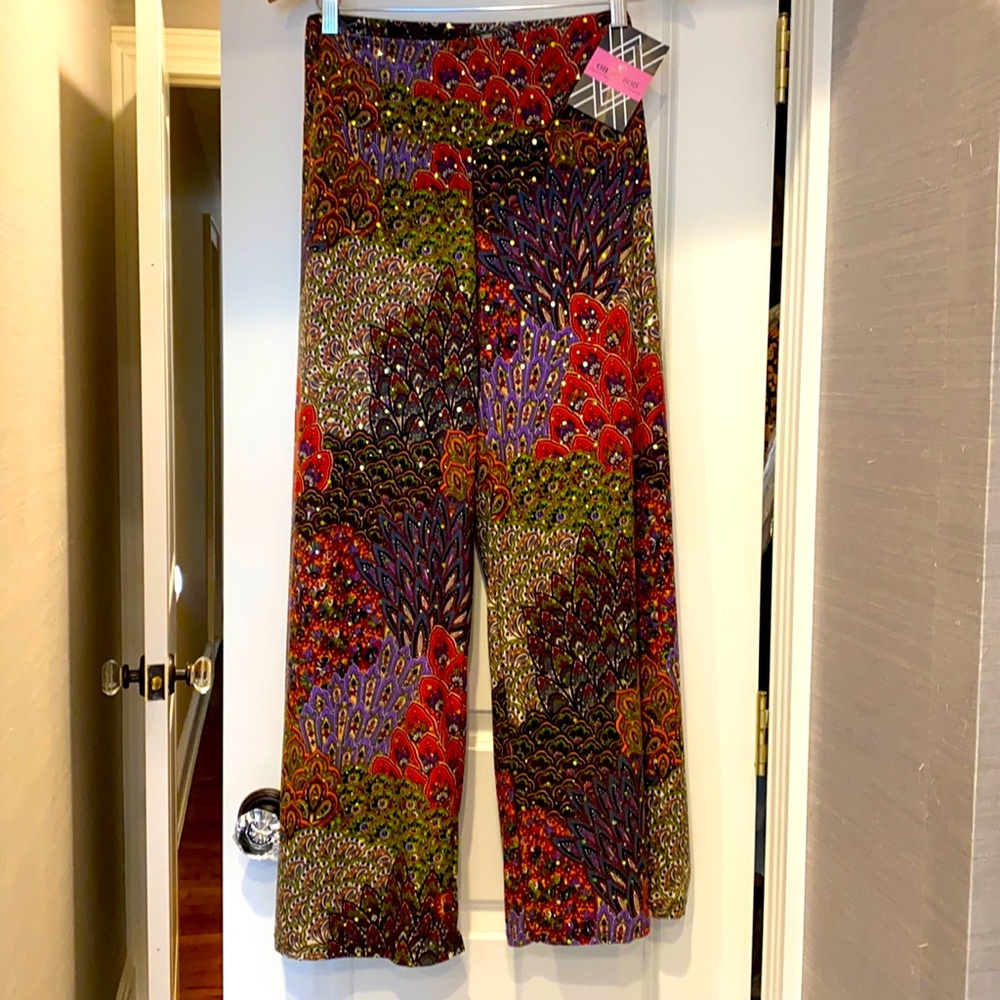 Multi colored palazzo pants